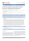 Научная статья на тему 'GENETICALLY MODIFIED ANIMAL MODELS OF HEREDITARY DISEASES FOR TESTING OF GENE-DIRECTED THERAPY'