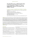 Научная статья на тему 'GLAD-PCR ASSAY OF R(5MC)GY SITES IN THE REGULATORY REGION OF TUMOR-SUPPRESSOR GENES ASSOCIATED WITH GASTRIC CANCER'