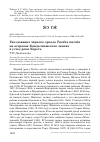 Научная статья на тему 'Гнездование чёрного дрозда Turdus merula на островах Кандалакшского залива в устье реки Кереть'