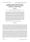 Научная статья на тему 'GRADUATE STUDENTS’ PERCEIVED NEEDS AND PREFERENCES FOR SUPERVISOR WRITTEN FEEDBACK FOR THESIS WRITING'