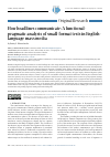 Научная статья на тему 'HOW HEADLINES COMMUNICATE: A FUNCTIONAL-PRAGMATIC ANALYSIS OF SMALL-FORMAT TEXTS IN ENGLISH-LANGUAGE MASS MEDIA'