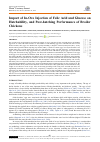 Научная статья на тему 'Impact of In-Ovo Injection of Folic Acid and Glucose on Hatchability, and Post-hatching Performance of Broiler Chickens'