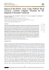 Научная статья на тему 'Improved Dot-ELISA Assay Using Purified Sheep Coenurus cerebralis Antigenic Fractions for the Diagnosis of Zoonotic Coenurosis'