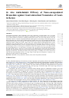 Научная статья на тему 'In vitro Anthelmintic Efficacy of Nano-encapsulated Bromelain against Gastrointestinal Nematodes of Goats in Kenya'