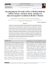 Научная статья на тему 'Investigating the Preventive Effect of Herbal Medicine (Allium sativum, Artemisia annua, and Quercus infectoria) against Coccidiosis in Broiler Chickens'