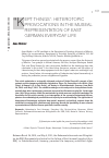 Научная статья на тему '“Kept Things”: heterotopic ixprovocations in the museal representation of East German everyday life'