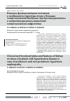 Научная статья на тему 'Клинико-функциональное состояние и особенности структуры почек у больных гипертонической болезнью при протеинурическом и непротеинурическом вариантах гипертонической нефропатии'