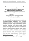 Научная статья на тему 'Композиционная модель и способ построения функционально-ориентированных информационных ресурсов информационно-управляющих систем'