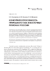 Научная статья на тему 'Конкурентоспособность природного газа в восточных регионах России'