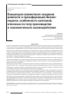 Научная статья на тему 'Концепция совместного создания ценности и трансформация бизнес-модели: особенности компаний, отличных по типу производства и экономического взаимодействия'