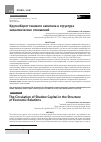 Научная статья на тему 'КРУГООБОРОТ ТЕНЕВОГО КАПИТАЛА В СТРУКТУРЕ ЭКОНОМИЧЕСКИХ ОТНОШЕНИЙ'