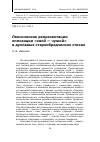 Научная статья на тему 'Лексические репрезентации оппозиции «Свой чужой» в духовных старообрядческих стихах'