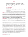 Научная статья на тему 'Lipopolysaccharide of Yersinia pestis, the cause of plague: structure, genetics, biological properties'