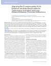 Научная статья на тему 'Mapping the D. melanogaster En1A enhancer modules responsible for transcription activation and longdistance enhancer-promoter interactions'