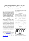 Научная статья на тему 'Matrix Implementation of Moore FSM with Encoding of Collections of Microoperations'