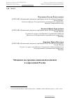 Научная статья на тему 'Механизм построения социальной политики в современной России'