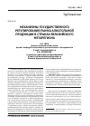 Научная статья на тему 'Механизмы государственного регулирования рынка алкогольной продукции в странах Евразийского метарегона'