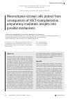 Научная статья на тему 'Mesenchymal stromal cells protect from consequences of HSCT-transplantation preparatory irradiation: insights into possible mechanisms'