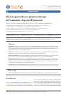 Научная статья на тему 'MODERN APPROACHES TO PHARMACOTHERAPY OF COMMUNITY-ACQUIRED PNEUMONIA'