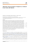 Научная статья на тему 'Molecular Characterization of Staphylococci Isolated from Cattle with Mastitis'