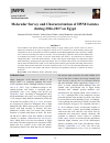 Научная статья на тему 'Molecular Survey and Characterization of H5N8 Isolates during 2016-2017 on Egypt'