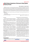 Научная статья на тему 'Multi-criteria evaluation of electronic voting system security threats'