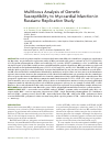 Научная статья на тему 'Multilocus analysis of genetic susceptibility to myocardial infarction in Russians: replication study'