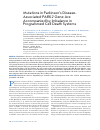 Научная статья на тему 'Mutations in the Parkinson’s disease-associated PARK2 gene are accompanied by imbalance in programmed cell death systems'