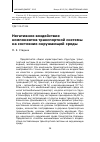 Научная статья на тему 'Негативное воздействие компонентов транспортной системы на состояние окружающей среды'