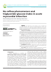 Научная статья на тему 'No-reflow phenomenon and triglyceride-glucose index in acute myocardial infarction'