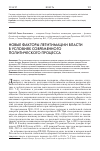 Научная статья на тему 'Новые факторы легитимации власти в условиях современного политического процесса'