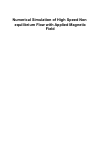 Научная статья на тему 'Numerical simulation of high-speed non-equilibrium flow with applied magnetic field'