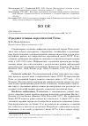 Научная статья на тему 'О редких птицах окрестностей Ухты'