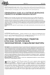 Научная статья на тему 'Обучение иностранных студентов в России: политические, экономические, социальные факторы'