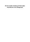 Научная статья на тему 'On the model checking of finite state transducers over semigroups'