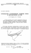 Научная статья на тему 'Оптимальное распределение толщины крыла в сверхзвуковом потоке'
