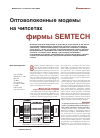 Научная статья на тему 'Оптоволоконные модемы на чипсетах фирмы Semtech'