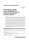 Научная статья на тему 'Основные факторы, влияющие на активизацию криминальной деятельности ОПГ в сфере терроризма и незаконного оборота оружия в отдельных странах СНГ'