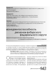 Научная статья на тему 'Оценка конкурентоспособности региона с позиций концепции устойчивого развития'