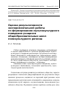 Научная статья на тему 'Оценка результативности экспериментальной работы по формированию мультикультурного поведения учащихся общеобразовательных школ поликультурного региона'