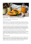 Научная статья на тему 'Papaya Juice 7 Scientifically Proven Health Benefits'