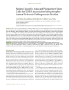 Научная статья на тему 'Patient-specific induced pluripotent stem cells for SOD1-associated amyotrophic lateral sclerosis pathogenesis studies'