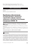 Научная статья на тему 'ПРОБЛЕМЫ ОБЕСПЕЧЕНИЯ МЕЖДУНАРОДНО-ПРАВОВЫХ ГАРАНТИЙ В СФЕРЕ ОХРАНЫ ЗДОРОВЬЯ ЧЕЛОВЕКА В УСЛОВИЯХ ПАНДЕМИИ COVID-19'