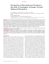 Научная статья на тему 'Production of recombinant proteins in the milk of transgenic animals: current state and prospects'