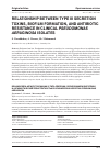 Научная статья на тему 'RELATIONSHIP BETWEEN TYPE III SECRETION TOXINS, BIOFILM FORMATION, AND ANTIBIOTIC RESISTANCE IN CLINICAL PSEUDOMONAS AERUGINOSA ISOLATES'