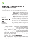 Научная статья на тему 'Respiratory muscle strength in Hashimoto's disease'