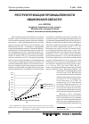 Научная статья на тему 'Реструктуризация промышленности Ивановской области'