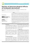 Научная статья на тему 'Review of pharmacological effects of imidazole derivatives'