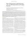 Научная статья на тему 'ROLE OF THE INSERTED α-HELICAL DOMAIN IN E. COLI ATP-DEPENDENT LON PROTEASE FUNCTION'