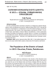 Научная статья на тему 'Селения Измаильского цинута в 1815 г. : храмы, священники, прихожане'